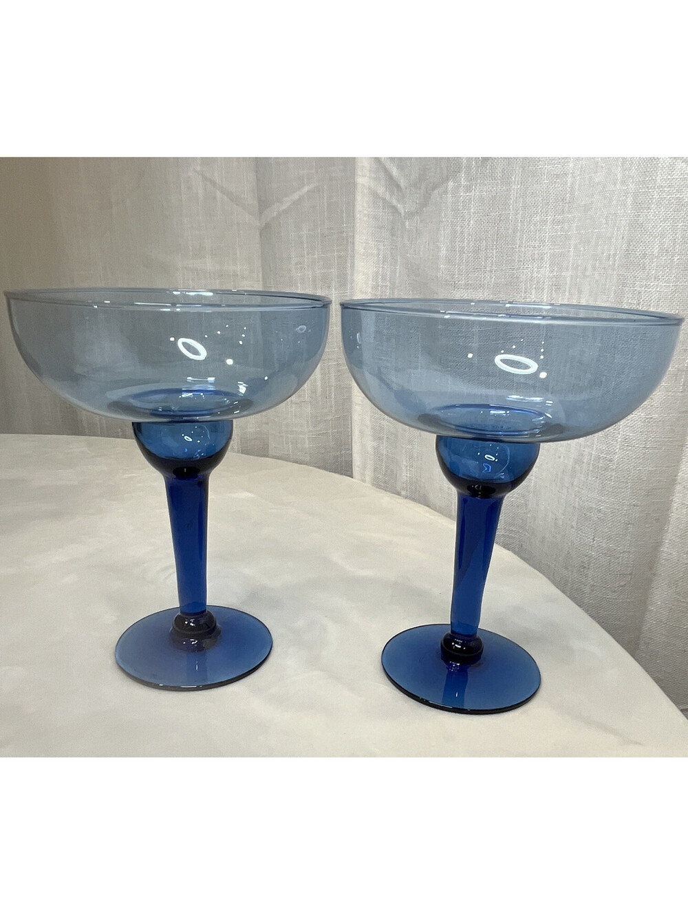 Unmarked Blue Margarita glasses